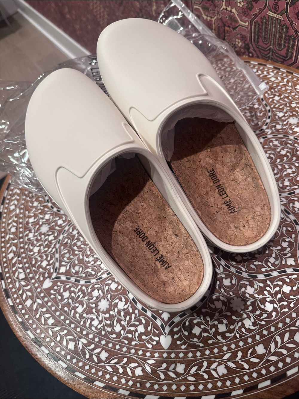 Aime Leon Dore - Garden Mules - Cream - Size 6/6.5
